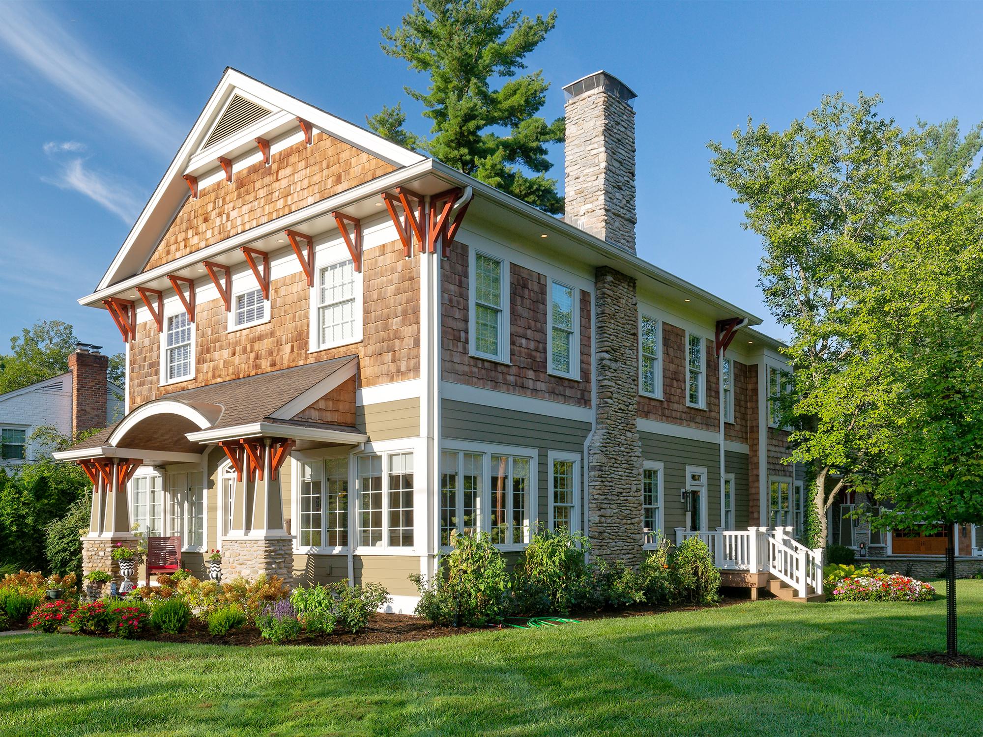 After: Two-story addition to one-story home